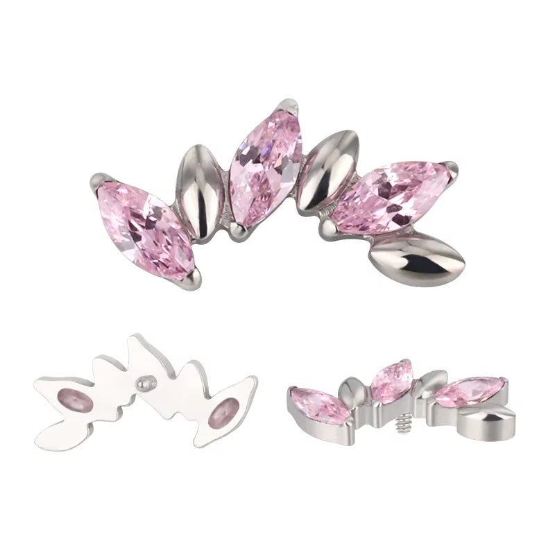 Titano žiedas alternatyvus markizės formos