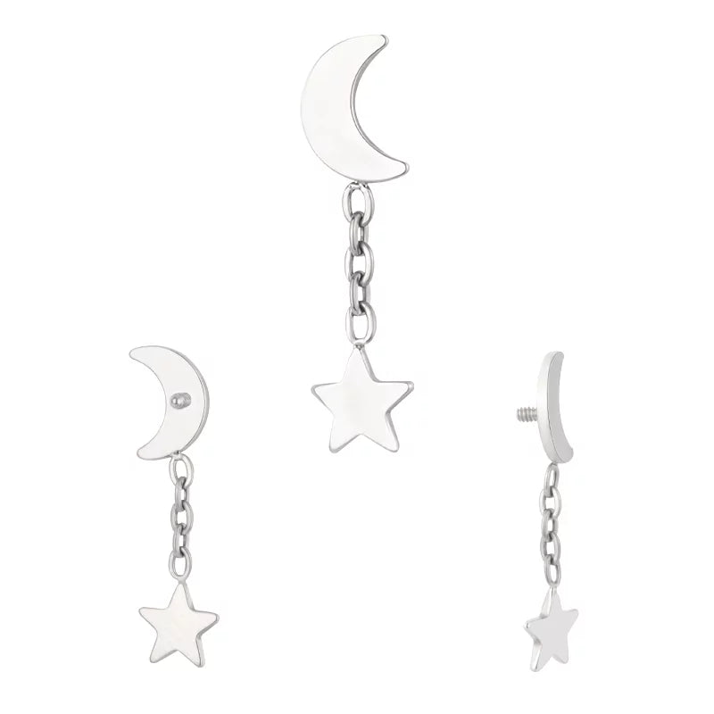 Titano žiedas Moonstar