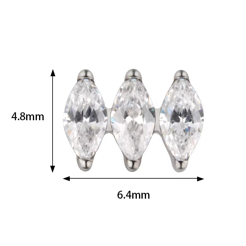 Titano žiedas lygiagretus markizė