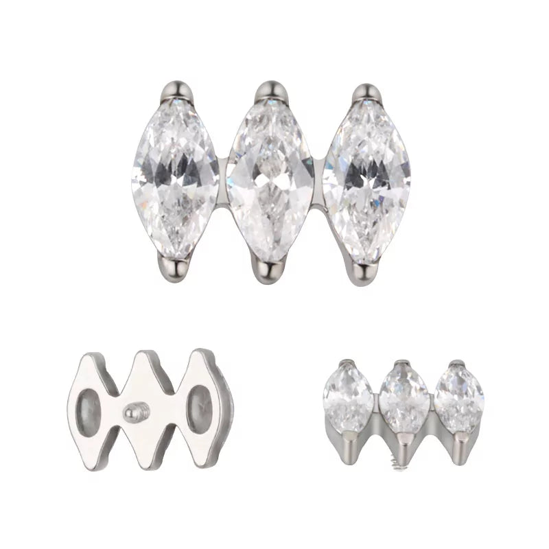 Titano žiedas lygiagretus markizė