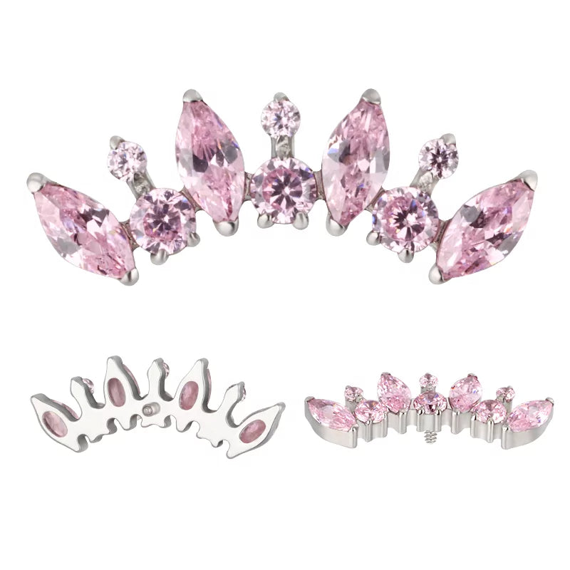 Titano žiedas apvalus ir markizės formos