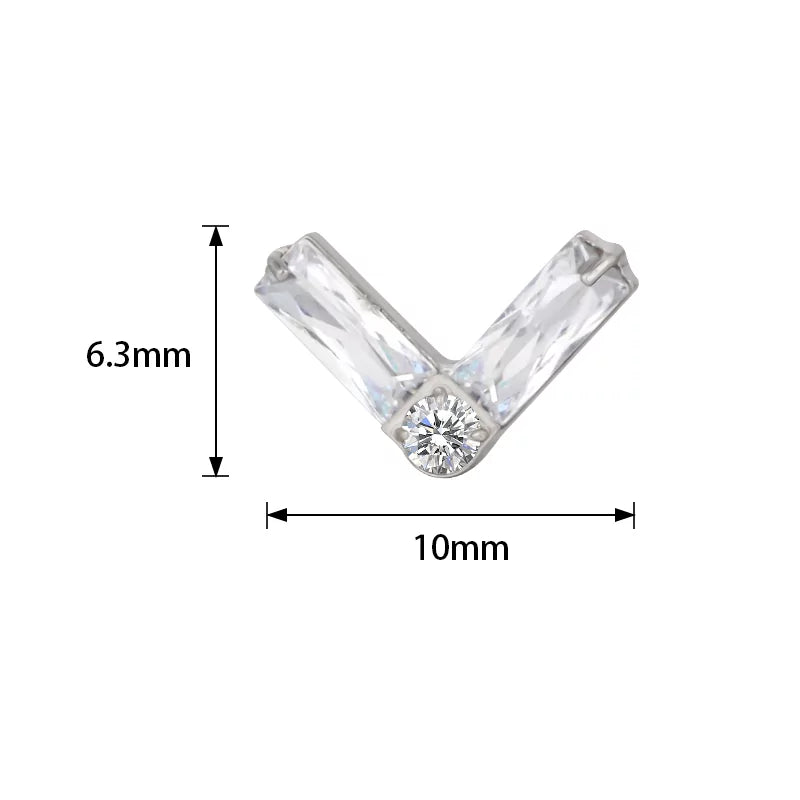 Titano žiedas dvigubo stačiakampio formos