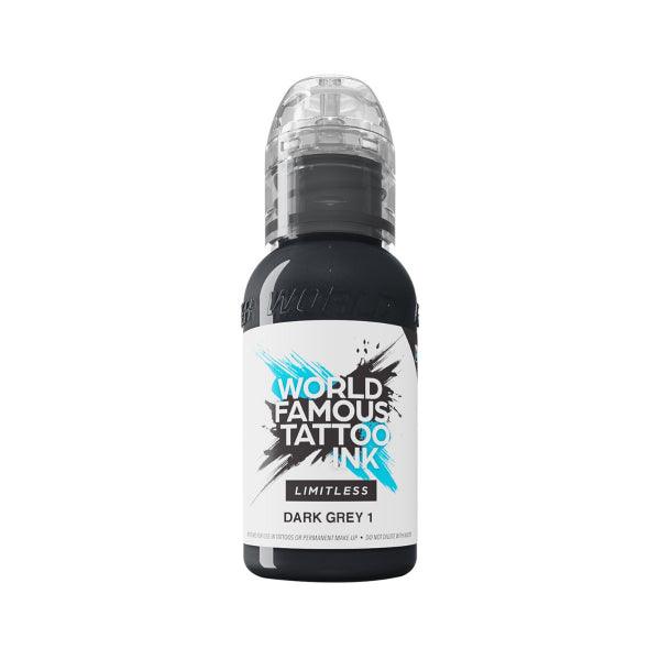 World Famous Limitless Tattoo Ink Dark Grey 1 30ml - BVShop