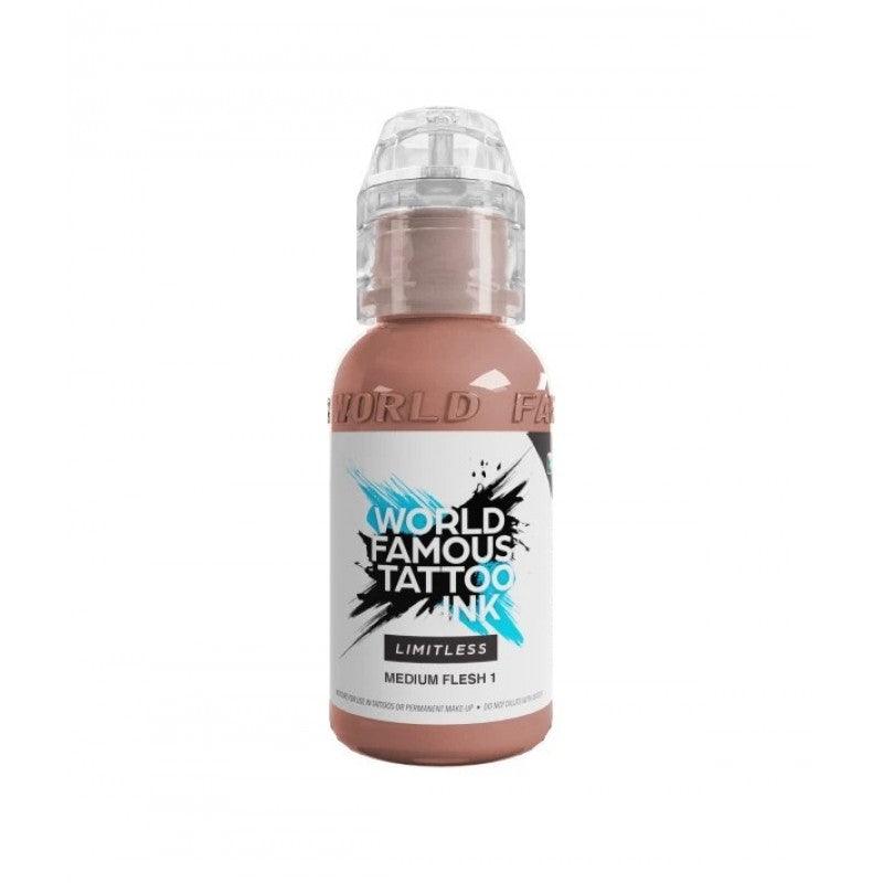 World Famous Limitless Tattoo Ink Medium Flesh 1 30ml - BVShop
