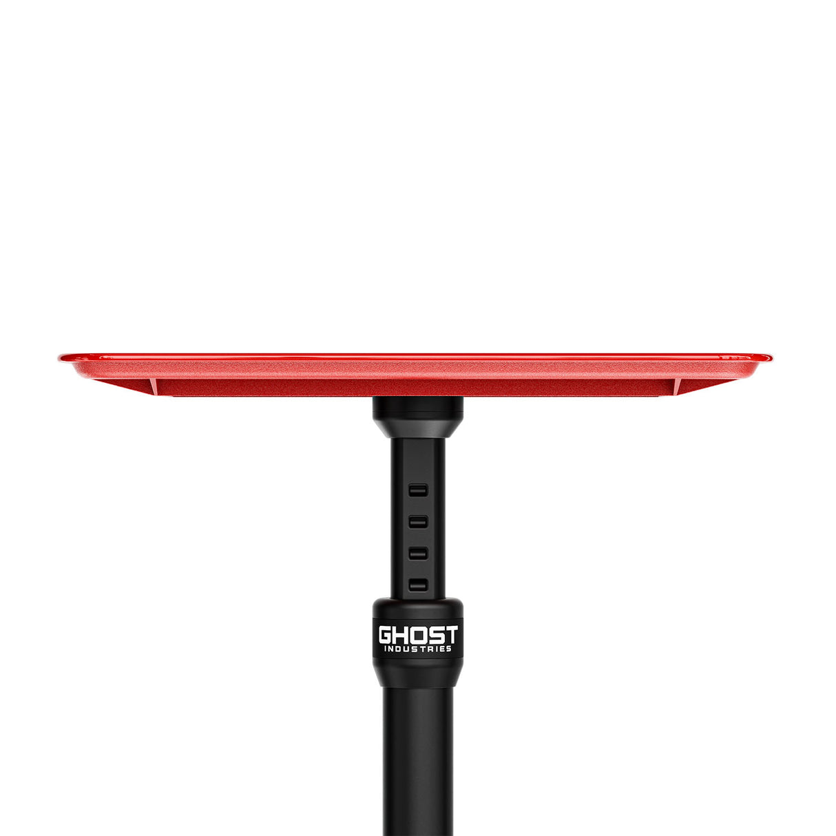 Ghost Tray Top Travel Tray Base Full System showing a sleek, red Ghost travel tray with a secure lid and travel-ready design.
