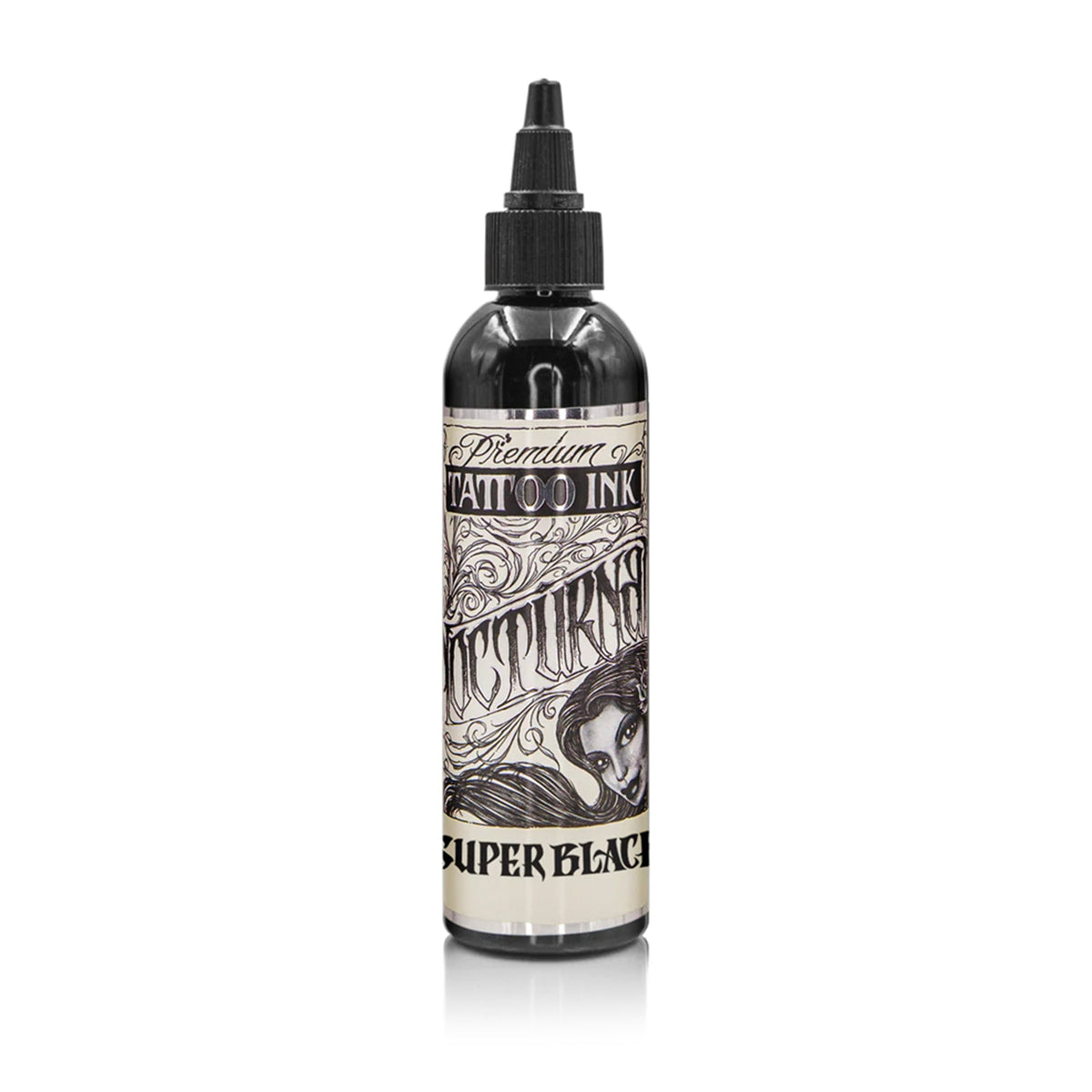 Nocturnal Legacy Super Black — buteliukas, produktų šeimos pakuotės pavyzdys