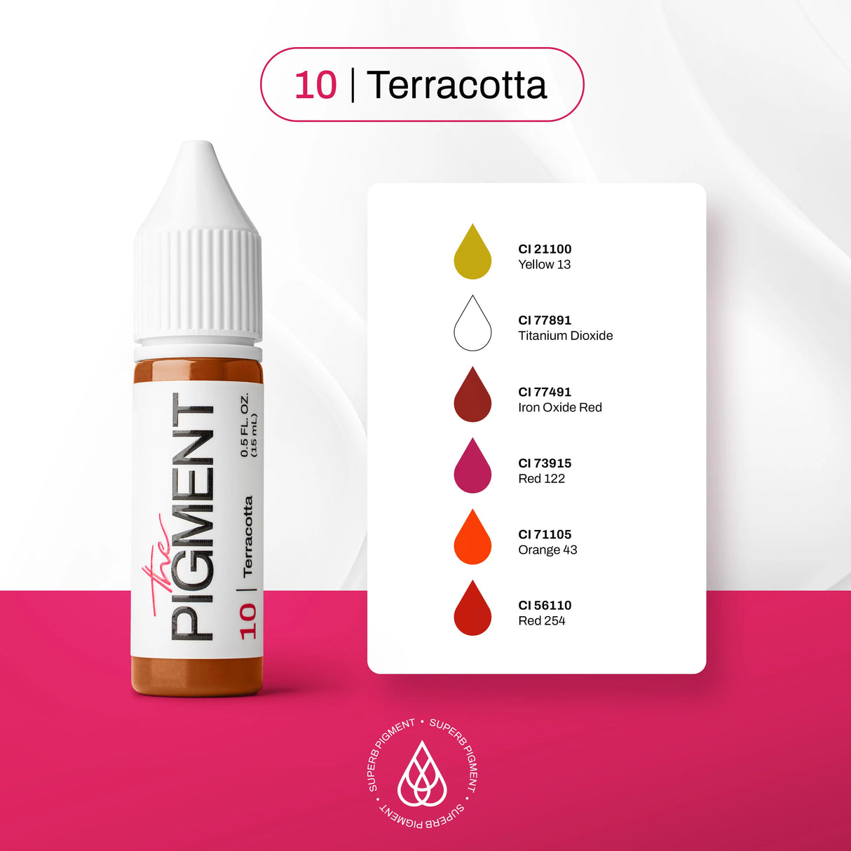 The Pigment 10 Terracotta Pigmentas (15ml)