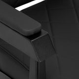 Gabbiano barber chair Bruno with black frame Black - BVShop