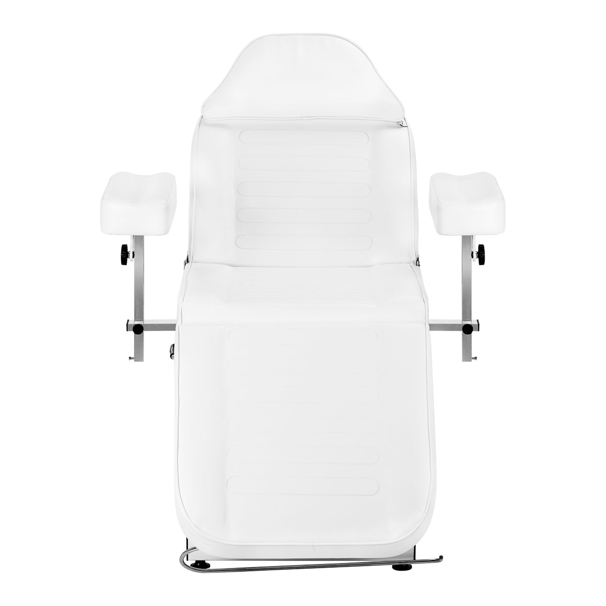 White cosmetic hydraulic chair SILLON Sillon A 210DH with cradle, used in beauty salon furniture for professional treatments.