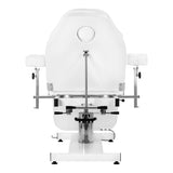 White SILLON Cosmetic Hydraulic Chair Sillon A 210DH with cradle, designed for beauty salon comfort and style.