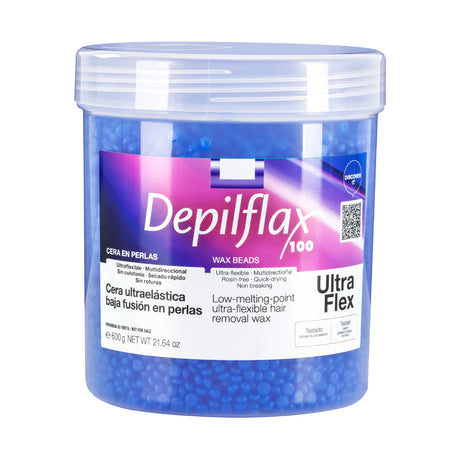 Depilflax 100 flexible low melting point wax Ultraflex mauve with titanium dioxide 600g - BVShop