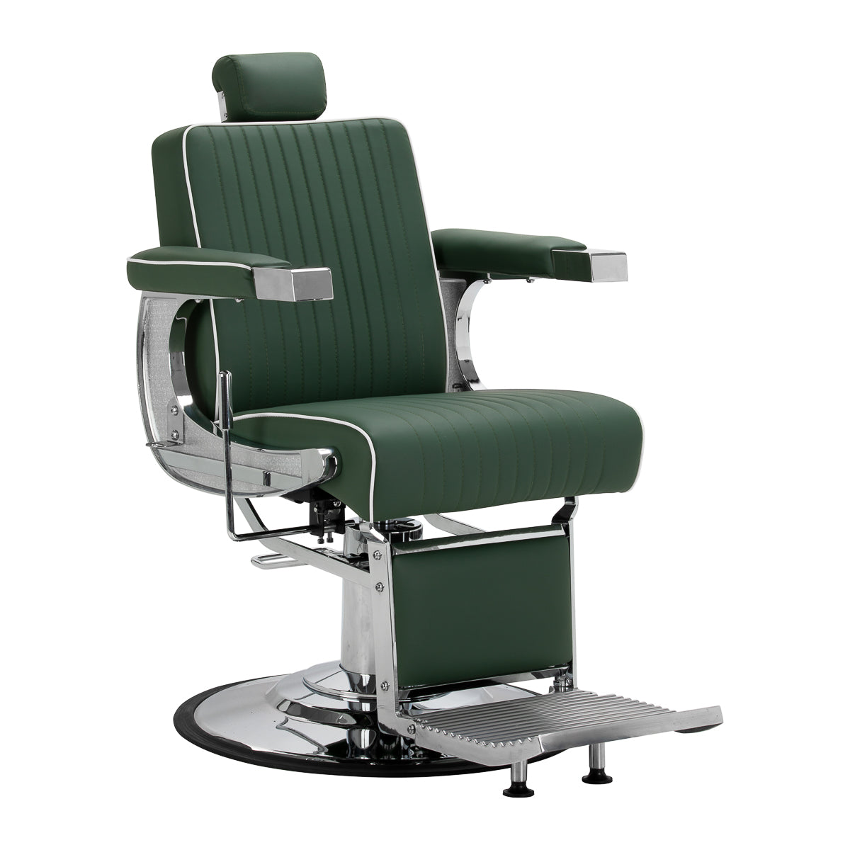 Gabbiano Visionerio barber chair green chrome frame - BVShop