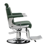 Gabbiano Visionerio barber chair green chrome frame - BVShop