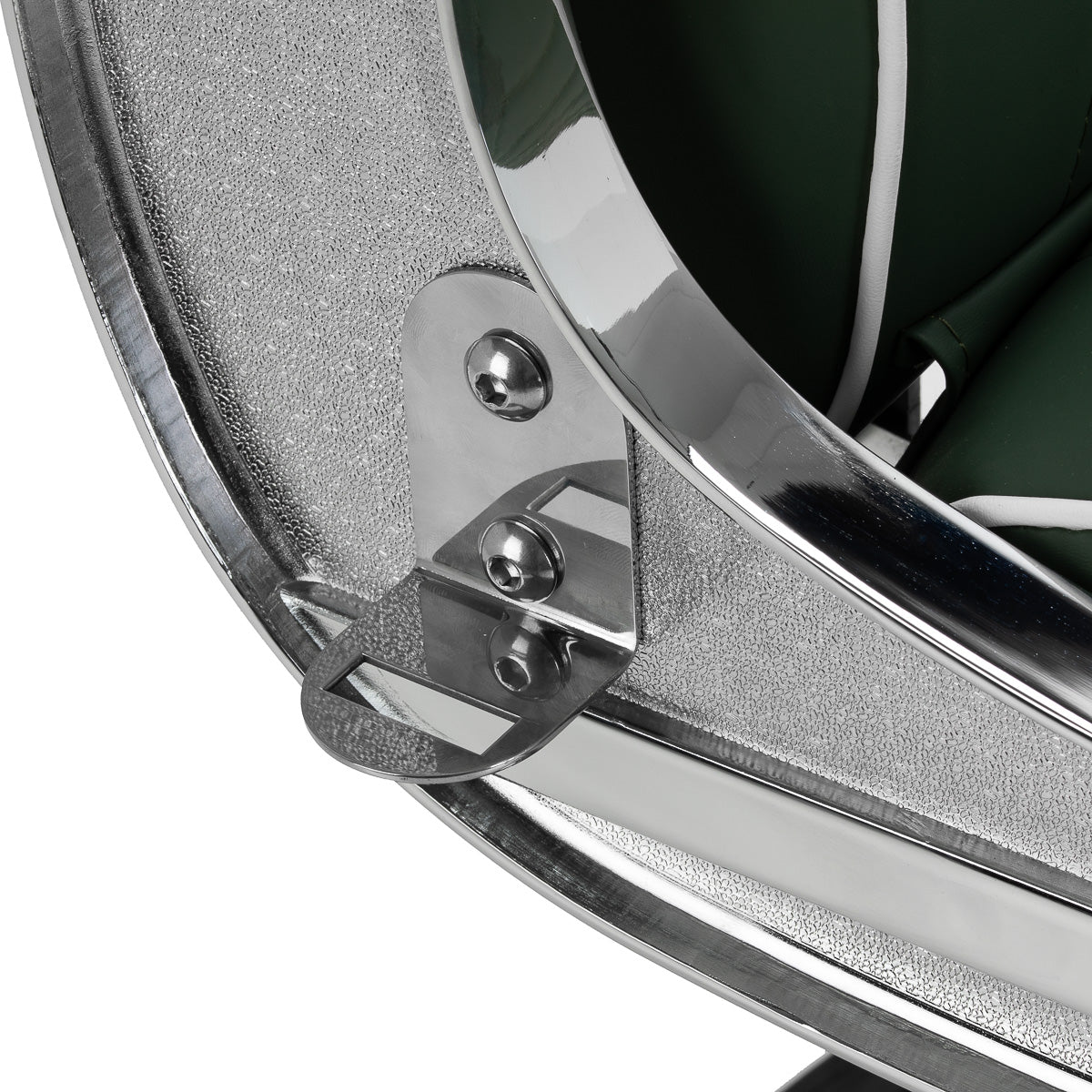 Gabbiano Visionerio barber chair green chrome frame - BVShop