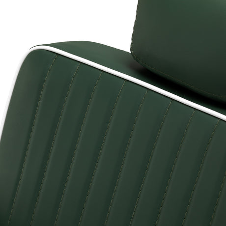 Gabbiano Visionerio barber chair green chrome frame - BVShop