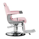 Gabbiano Visionerio barber chair pink chrome frame - BVShop