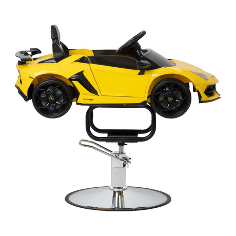 Yellow Gabbiano Lamborghini children salon chair for haircuts