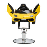 Kids hairdressing chair Gabbiano Lamborghini car shaped seat