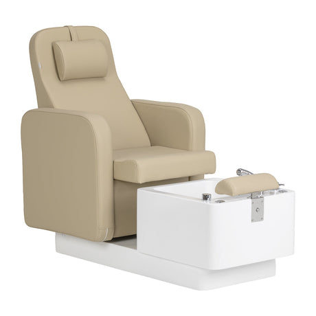Sillon Elysia SPA pedicure beauty chair beige with illuminated basin professional salon