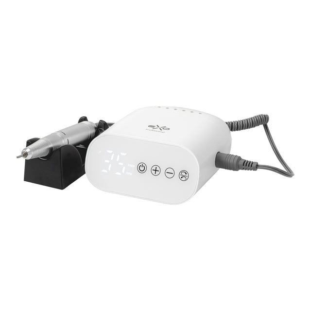 EXO Flux white nail drill machine for professional manicure and pedicure