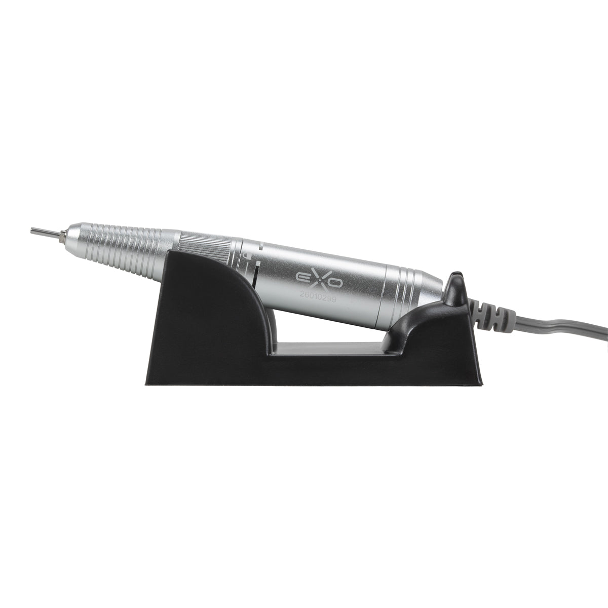 EXO Flux white electric nail drill with built-in bit storage