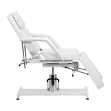 Professional white salon chair for beauty and foot care studios