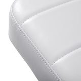 Giovanni Y08 white salon stool with five-star wheeled base