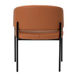 4RICO Novo brown reception and office chair side view