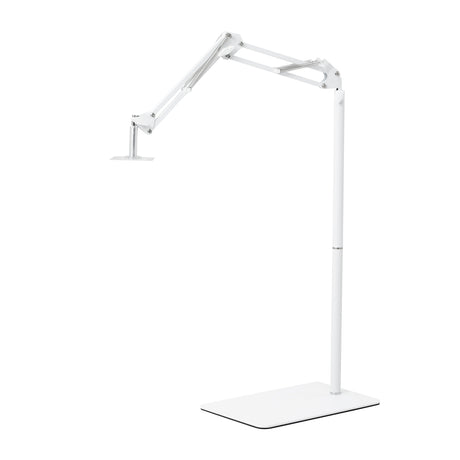 GLOW reguliuojamas UV/LED pedikiūro lempos stovas – baltas; lankstinė svirtis, kita padėtis