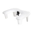 MOMO Croissant white manicure armrest with integrated phone holder