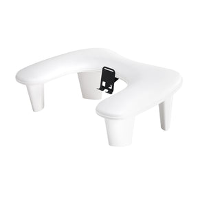 MOMO Croissant white manicure armrest with integrated phone holder