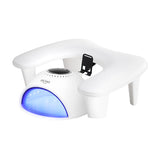 MOMO Croissant manicure hand rest with U-shaped white frame
