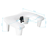 White manicure hand rest for professional nail salon workstation