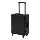 Portable makeup station with illuminated mirror and storage compartments