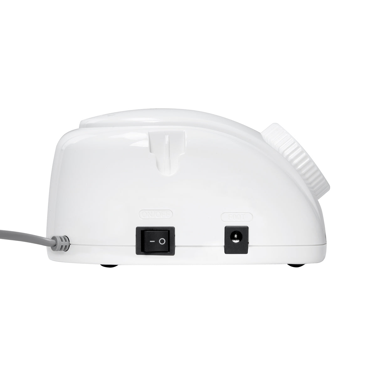 EXO Futura Nagų Freza 65W – Balta · Prijungimo lizdai