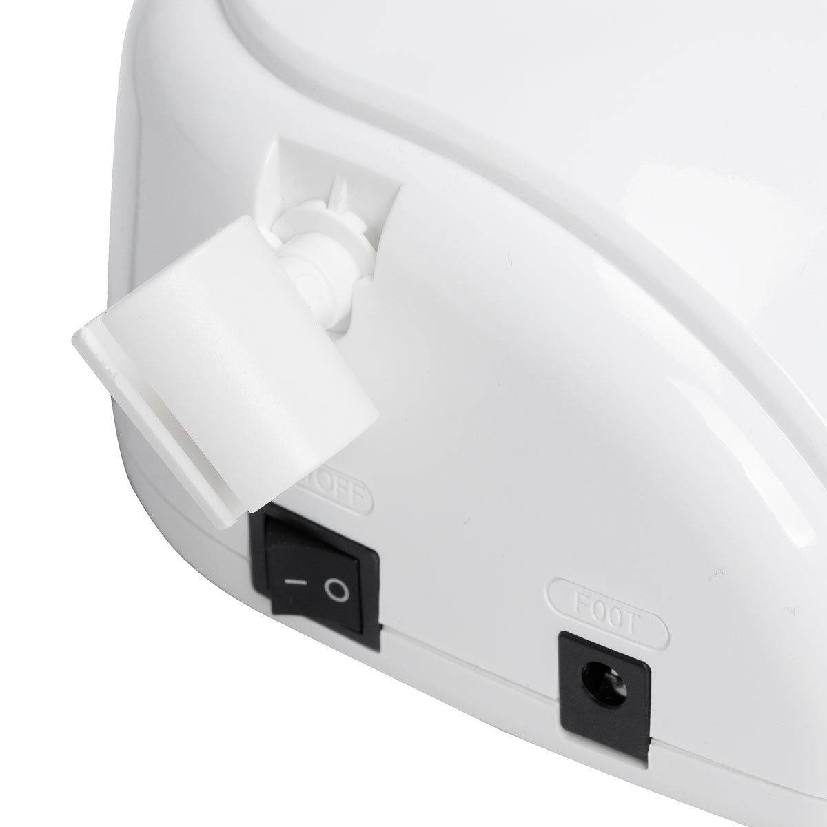 EXO Futura Nagų Freza 65W – Balta · Prijungimo lizdai