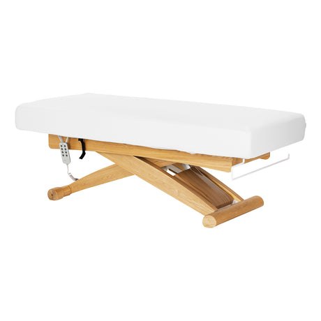 Sillon Siesta Elektrinis SPA Gultas – Baltas, Šviesiai Rudas Pagrindas · Bendras vaizdas