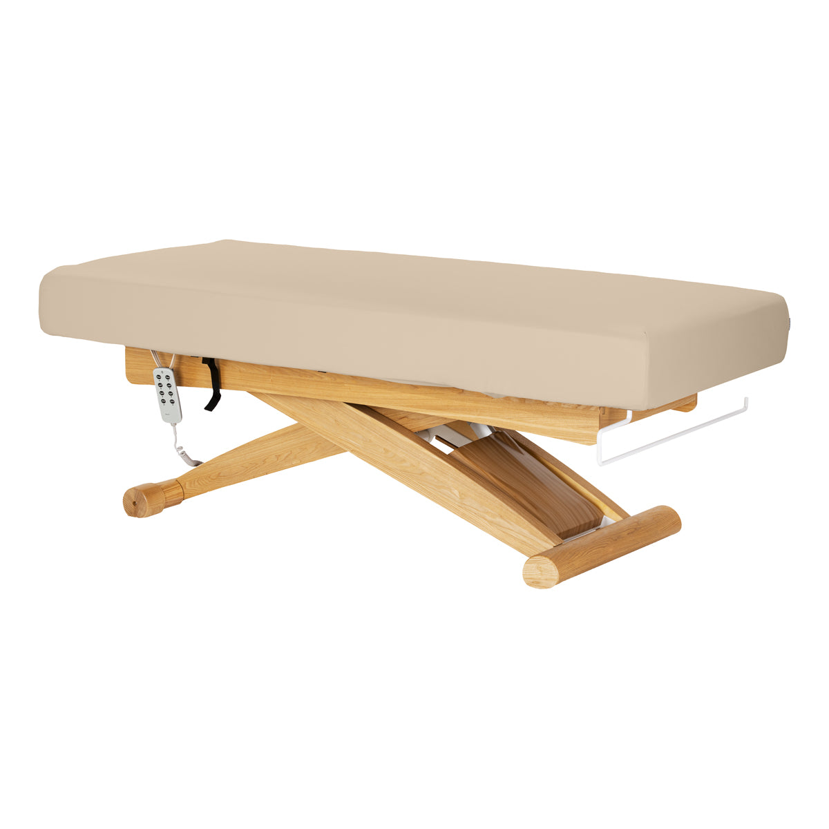 Sillon Siesta Elektrinis SPA Gultas – Smėlio Spalvos, Šviesiai Rudas Pagrindas · Bendras vaizdas