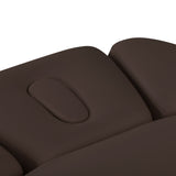 Sillon Relax · tamsiai rudas · galvos atrama ir veido anga
