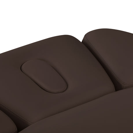 Elektrinis SPA Gultas Sillon Relax – Tamsiai Rudas, Juodas Pagrindas · Anga veidui