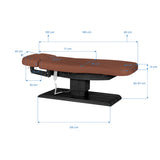 Sillon Relax · rudas / juodas · matmenų schema