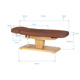 Sillon Relax · rudas / šviesiai rudas · matmenų schema