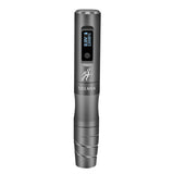 Soulnova SOULNOVA E2 Mini Wireless PMU machine pen in grey with 2.5mm needle tip, compact and ergonomic design.