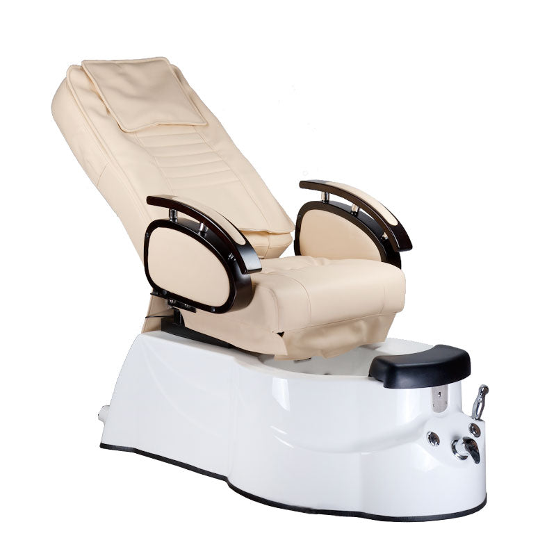 Fotel do pedicure z masażem BR-3820D Kremowy - BVShop