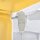 Mazaro electric cosmetic chair BR-6672B Miod by Beauty System showing adjustable backrest and cushioned seating for beauty treatments.