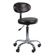 Cosmetology Stool with backrest BD-9934 black - BVShop
