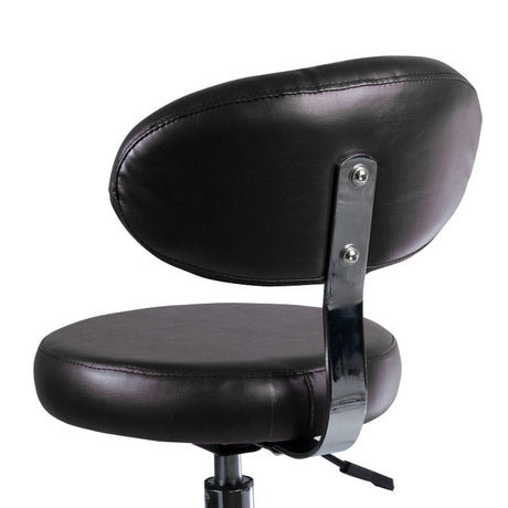 Cosmetology Stool with backrest BD-9934 black - BVShop