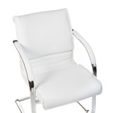 Fotel konferencyjny CorpoComfort BX-3339B White - BVShop