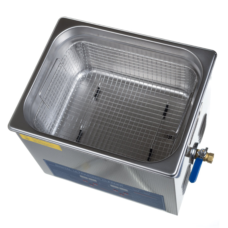 Beauty System Ultrasonic Cleaner 10L BS-UC10 with 300W power, shown with stainless steel tank and control panel.