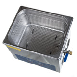 Beauty System Ultrasonic Cleaner 10L BS-UC10 with 300W power, shown with stainless steel tank and control panel.